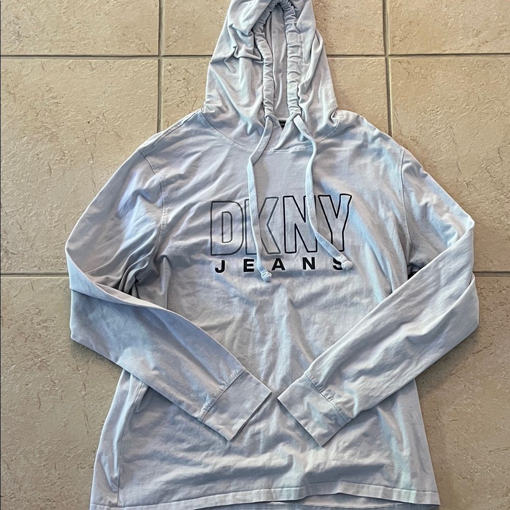 DKNY Jeans Light White Hoodie